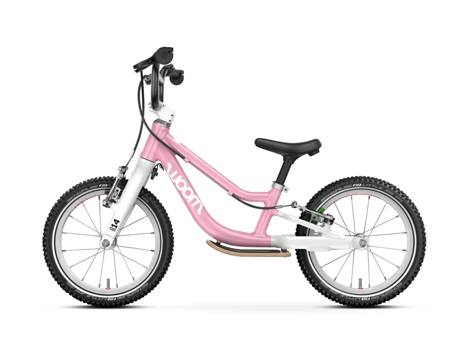 Woom GO 1 Plus Kinderlaufrad 14" Farbe Powder Pink
