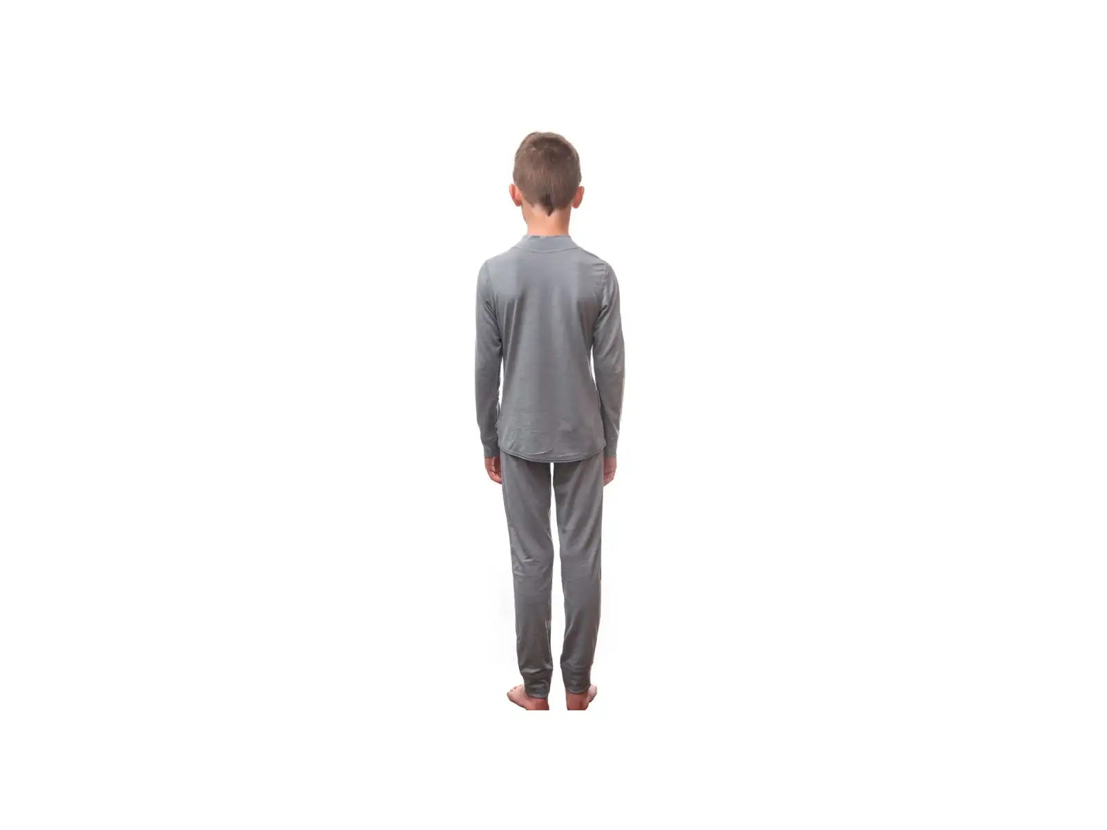 Sensor Merino Active Set Junioren langärmeliges Shirt + Hose grau