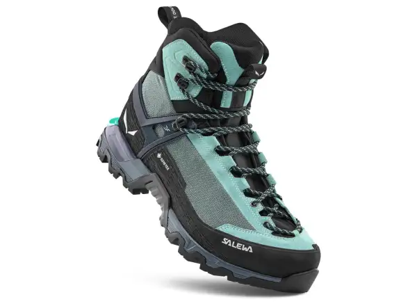 Salewa Mountain Trainer 3 Tech Mid GTX Damen Wanderschuhe Willow/Orion Blue