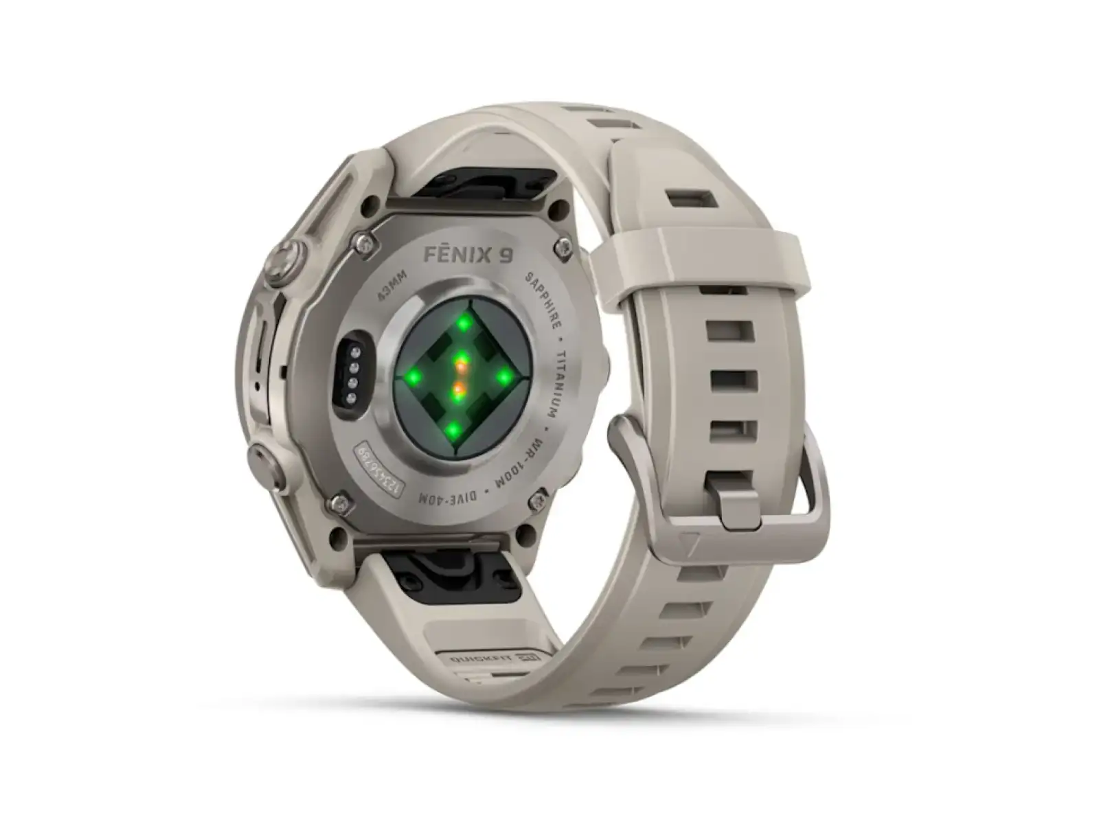 Garmin fenix 9–43 mm Smartwatch Titanium Fog Gray