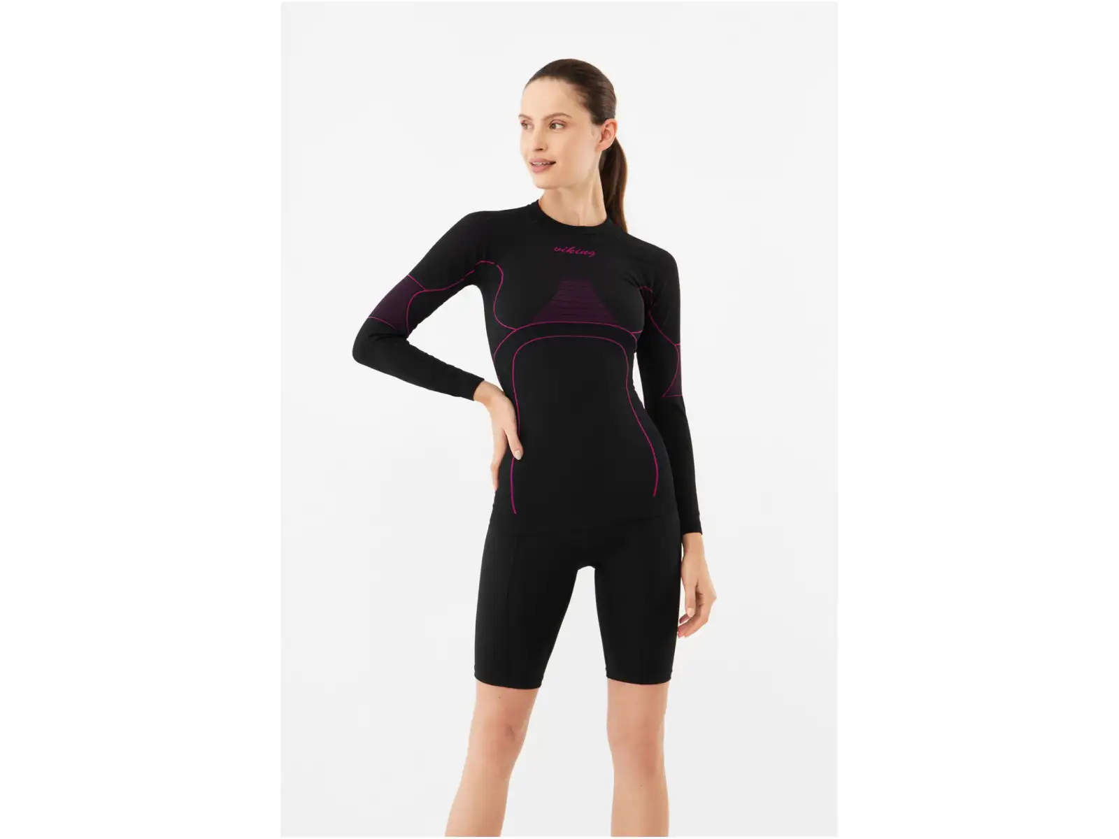 Viking Etna Damen Langarmshirt Schwarz.