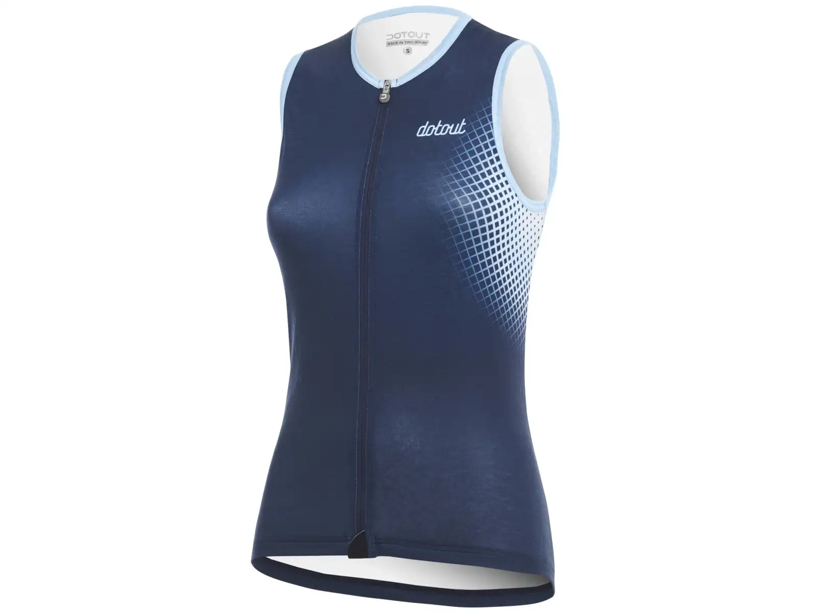 Dotout Square Damen ärmelloses Trikot Blau