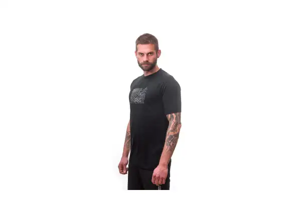 Sensor Merino Air PT Locate Herren T-Shirt Kurzarm Schwarz