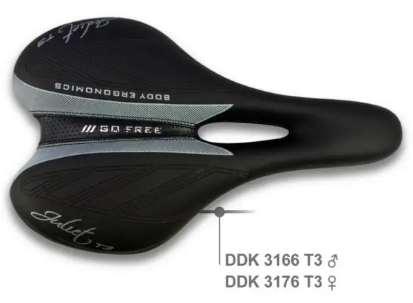 DDK GO Free Eden T3 Herren Trekking-Sattel Schwarz
