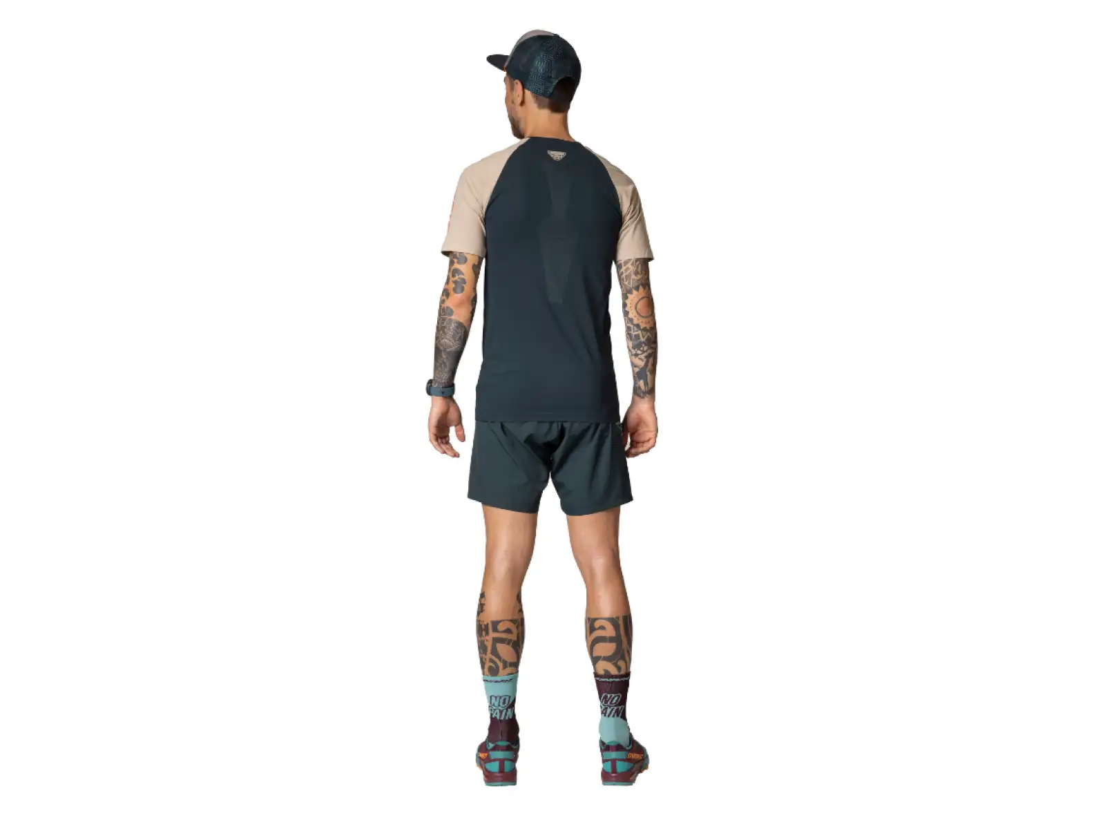 Dynafit Ultra S-Tech Herren-T-Shirt Kurzarm Blaubeere/Rock Khaki