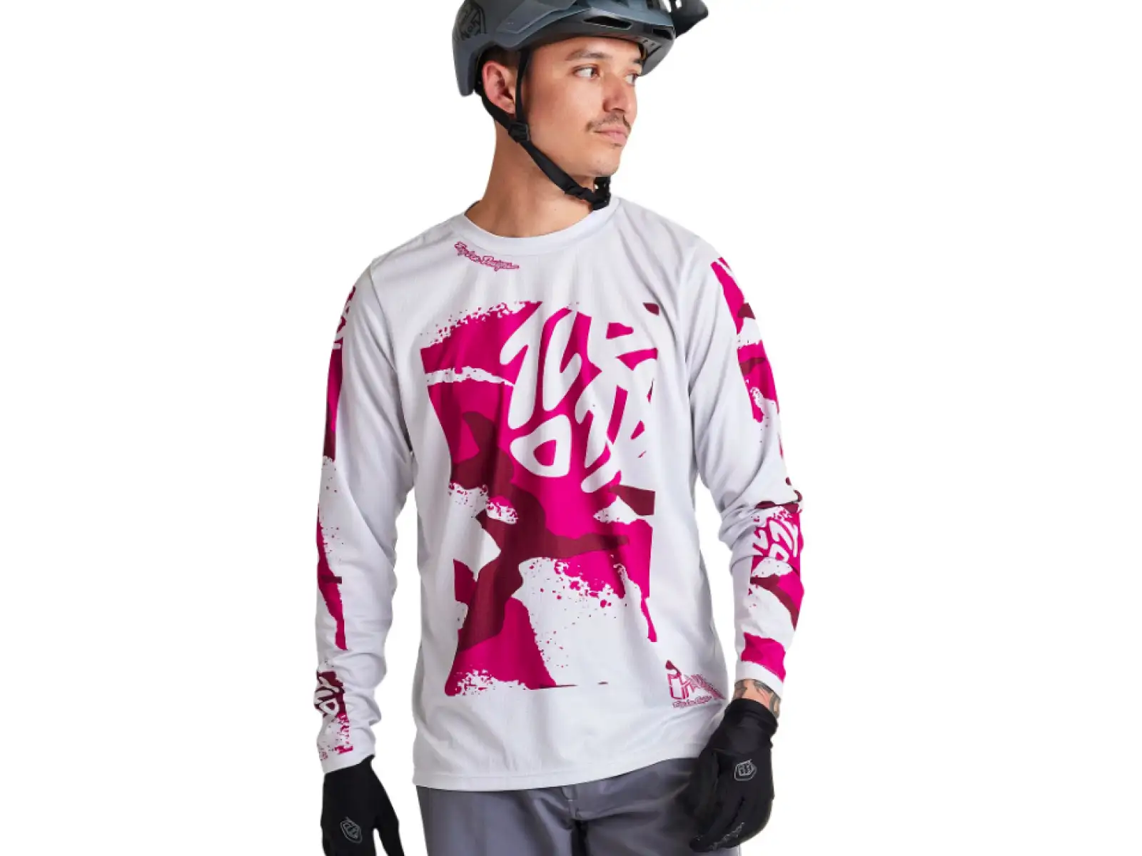 Troy Lee Designs Flowline Herrentrikot Langarm Confined Mist