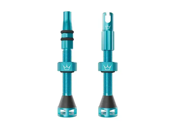 Peatys Holeshot Fast Flow schlauchlose Ventile 42 mm Turquoise