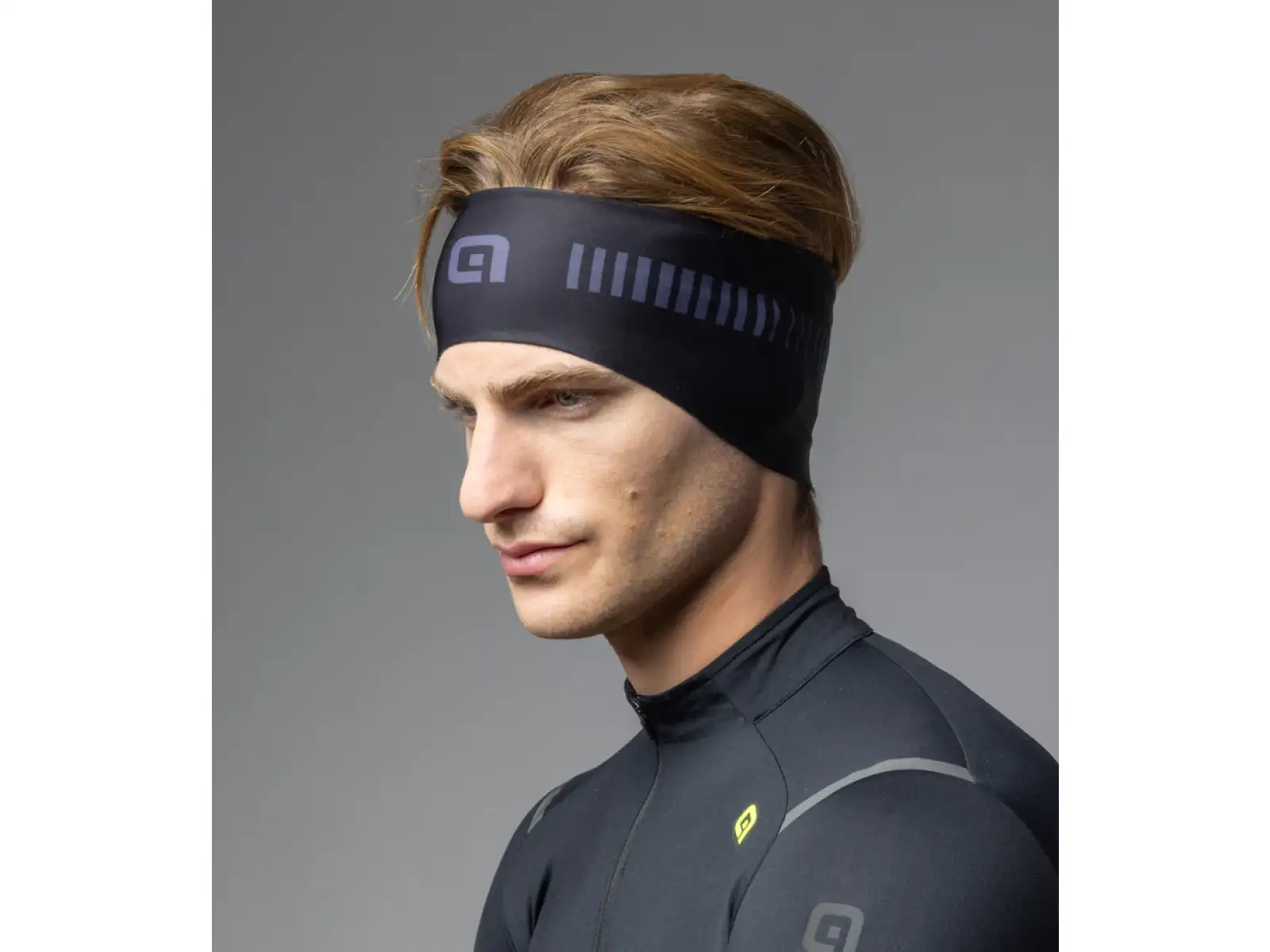 Alé Strada Stirnband  Black/Charcoal Grey