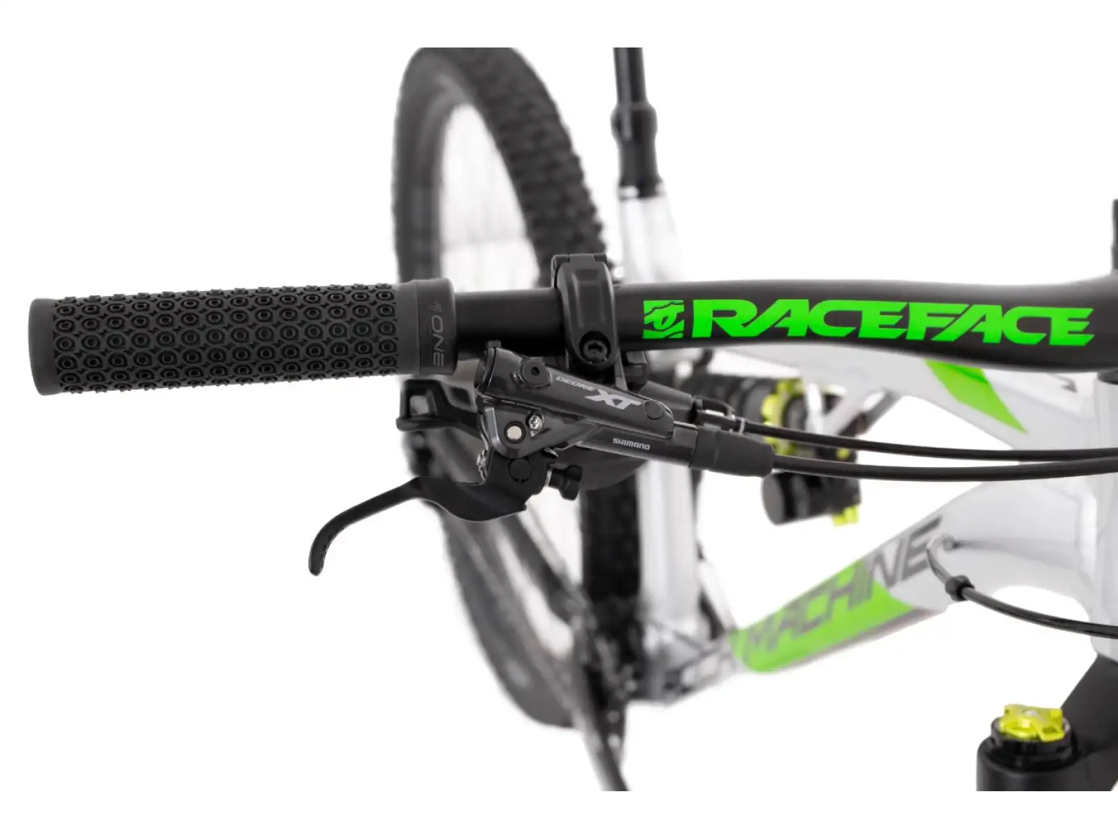 Rock Machine Blizzard 90-297 RZ silber/grün Fully Mountainbike