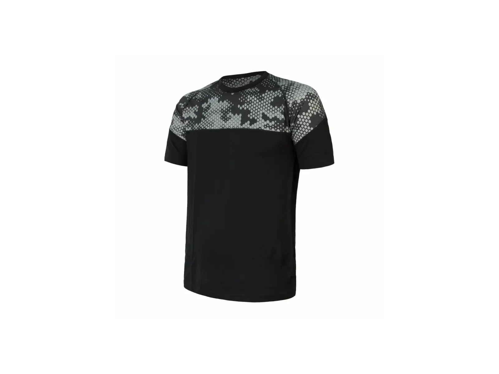 Sensor Merino Impress Herren T-Shirt kurzarm černá/Honeycomb