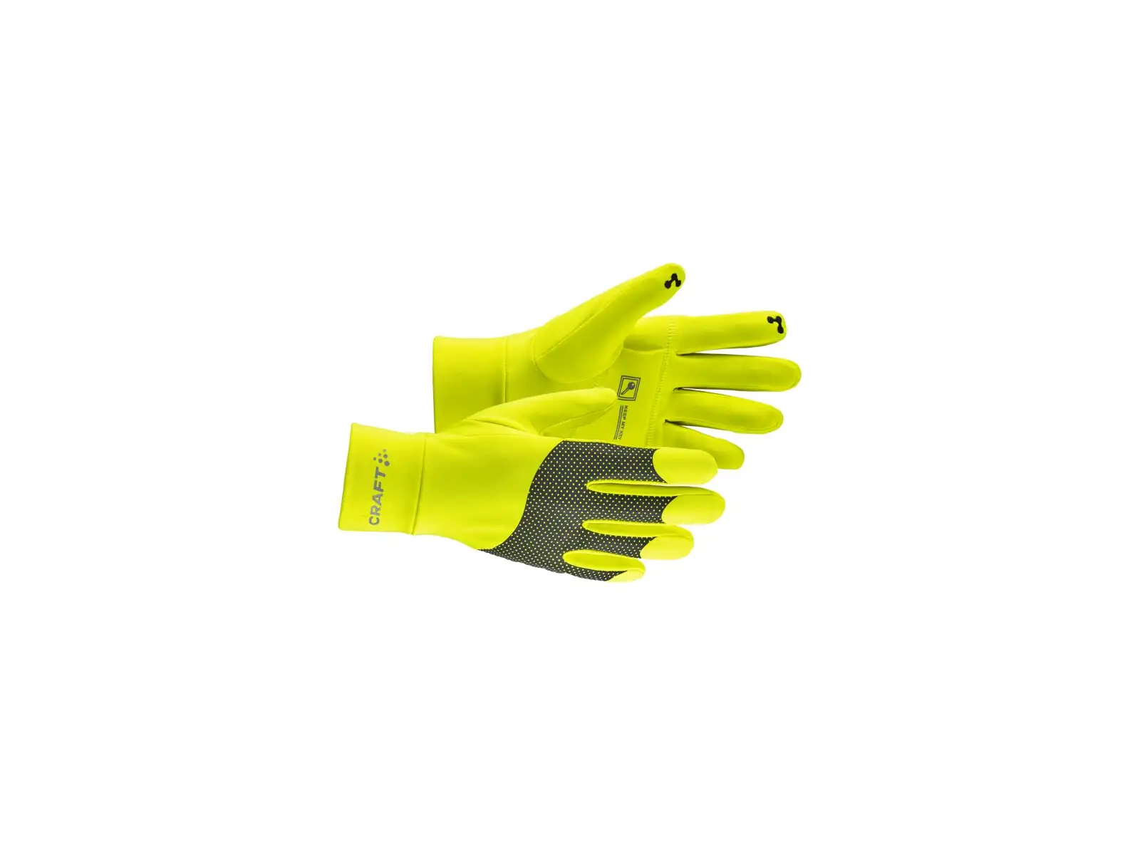 Craft ADV Lumen Fleece Laufhandschuhe gelb