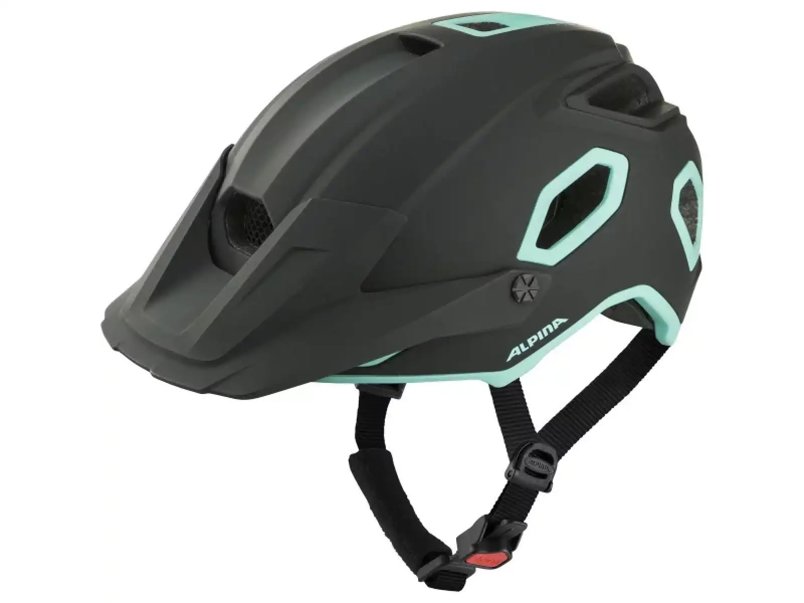 Alpina Croot Mips Helm black/turqouise matt, Größe 52-57 cm