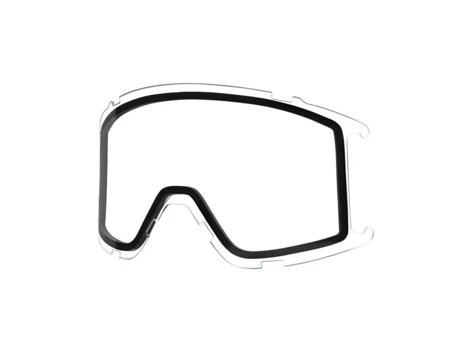Smith Squad S Skibrille White Vapor / ChromaPop Everyday Rose Gold Mirror + Clear