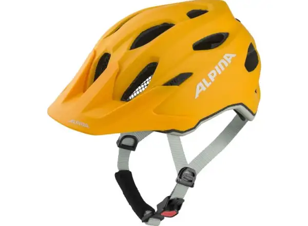 Alpina Carapax Jr. Kinderhelm Burned/Yellow Matt, Größe 51-56 cm