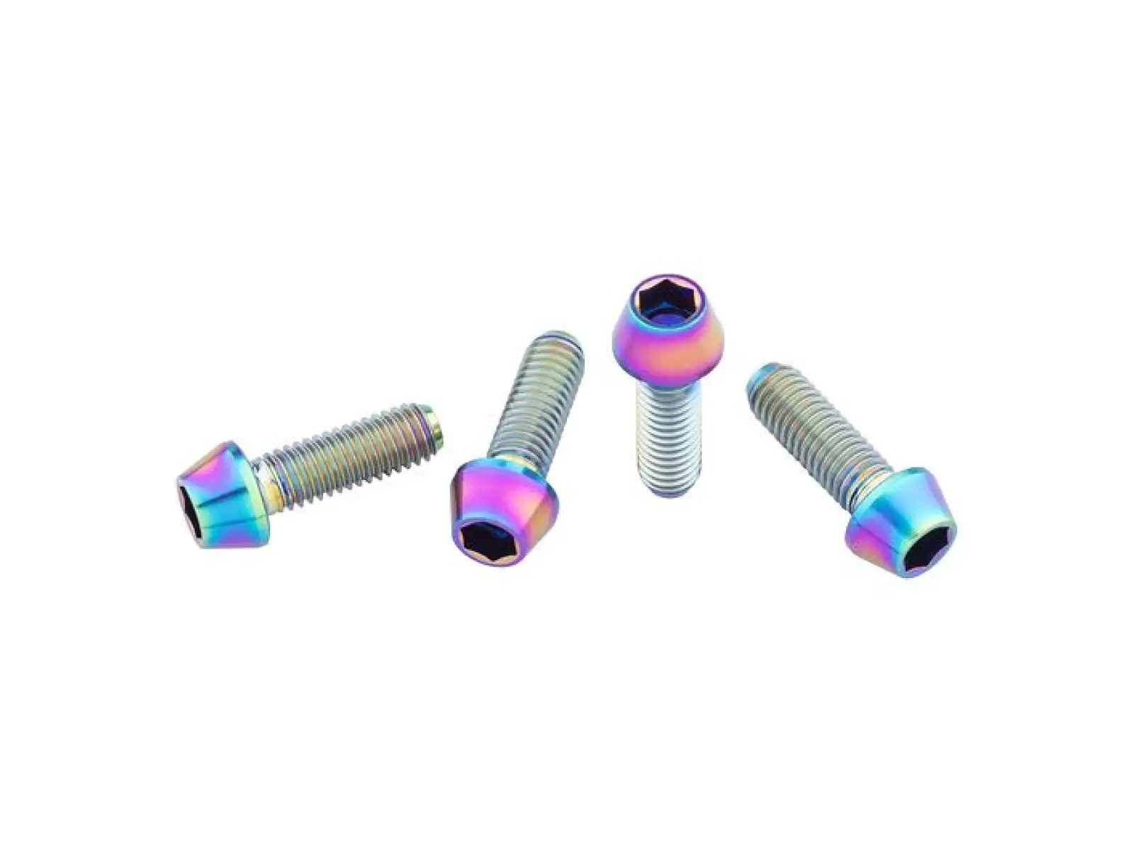 Wolf Tooth Schrauben für Flaschenhalter Titanium Oil Slick 4 Stk.