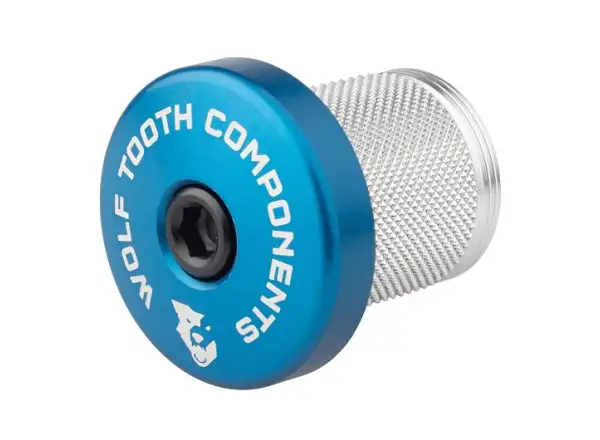 Wolf Tooth COMPRESSION PLUG Expander für Carbon-Gabelschaft 1 1/8" blau