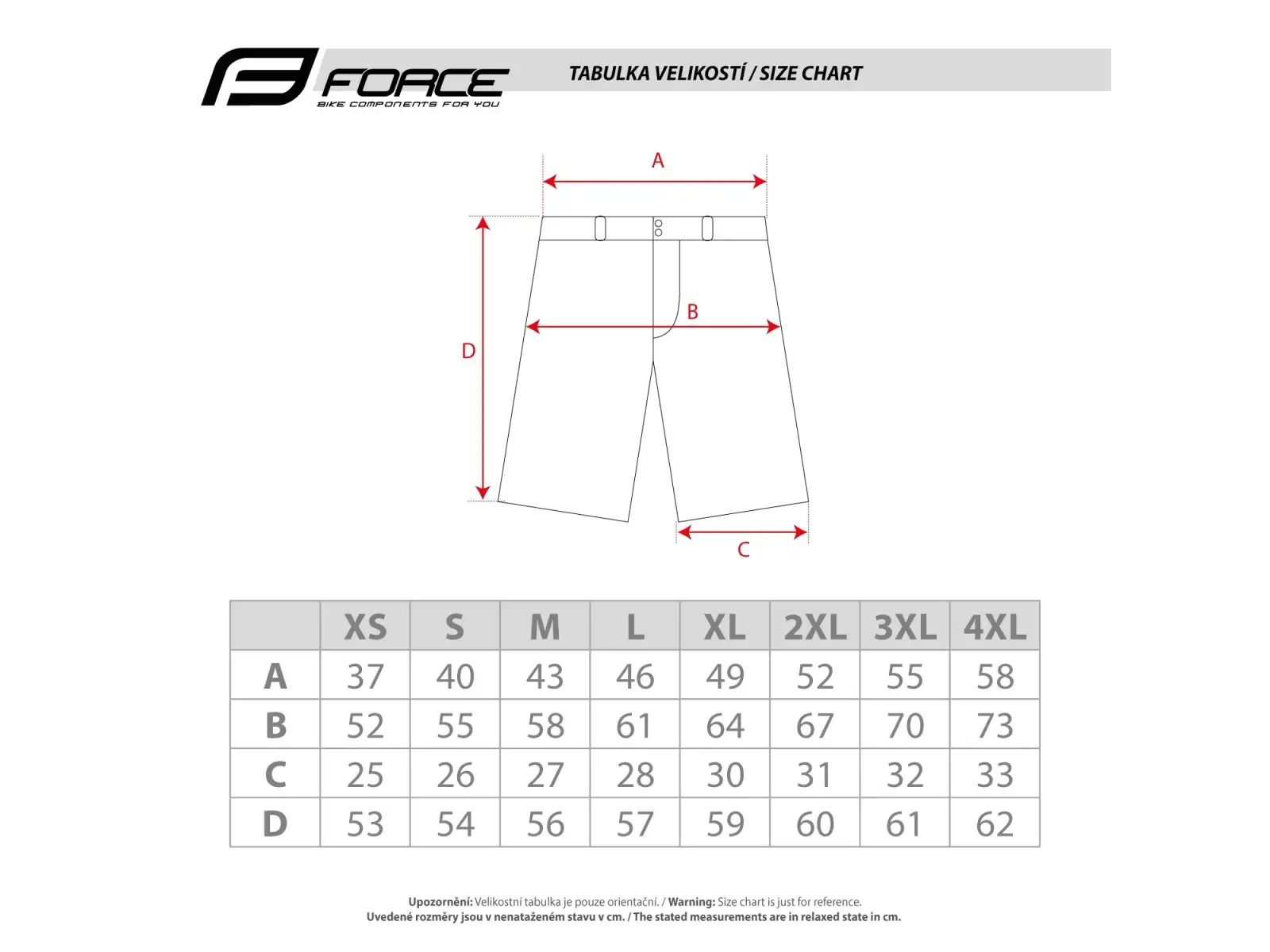 Force Rebel Radhose MTB ohne Polsterung Black