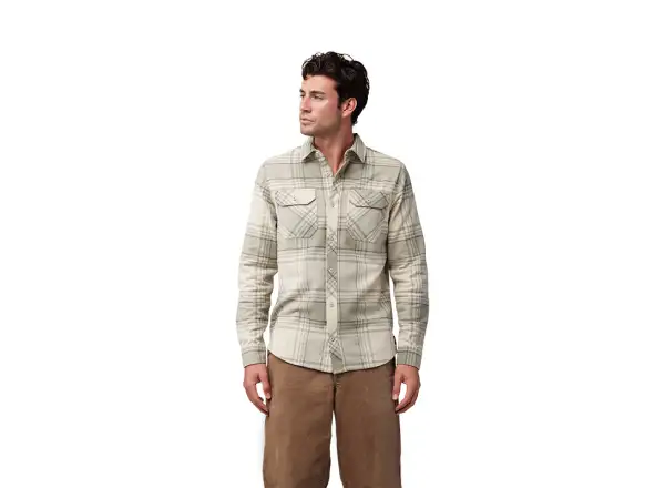 Fox Traildust Herren Flanellhemd Creme
