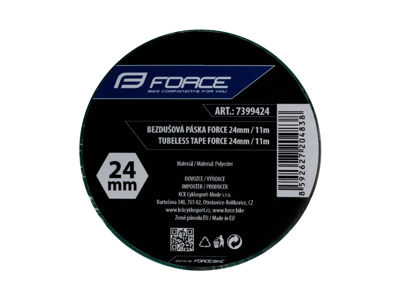 Force Tubelesband 24 mm x 11 m grün