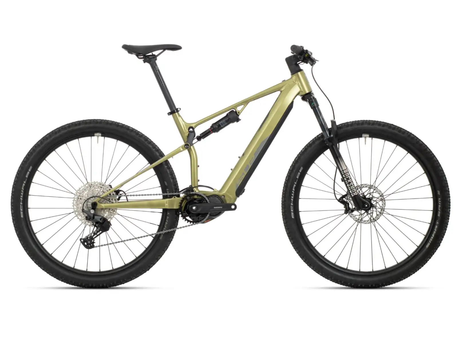 Superior eXF 8089 Fully Suspended E-Bike Matte Olive Metallic/Chrome Silver
