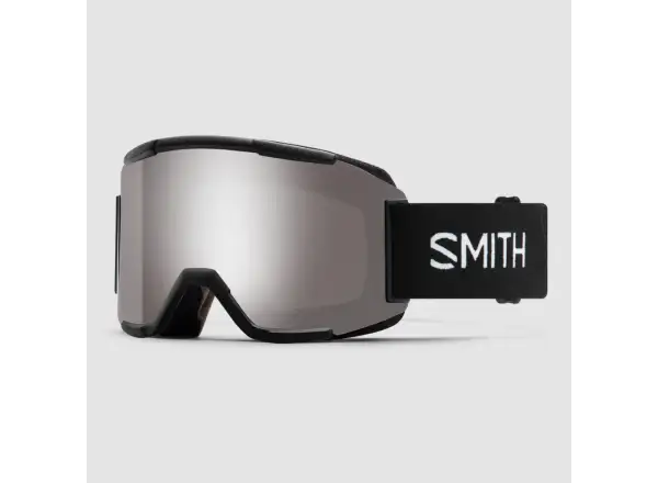 Smith Squad Skibrille schwarz / Chroma Sun Platinum Mirror + Yellow