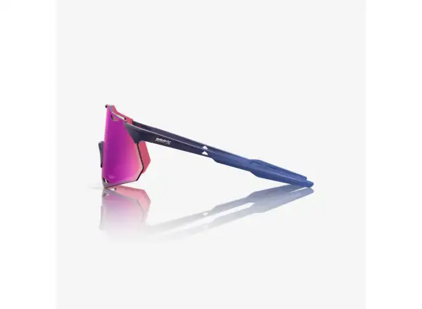 100% Hypercraft XS Brille Satin Storm Metallic/Purple Multilayer Mirror