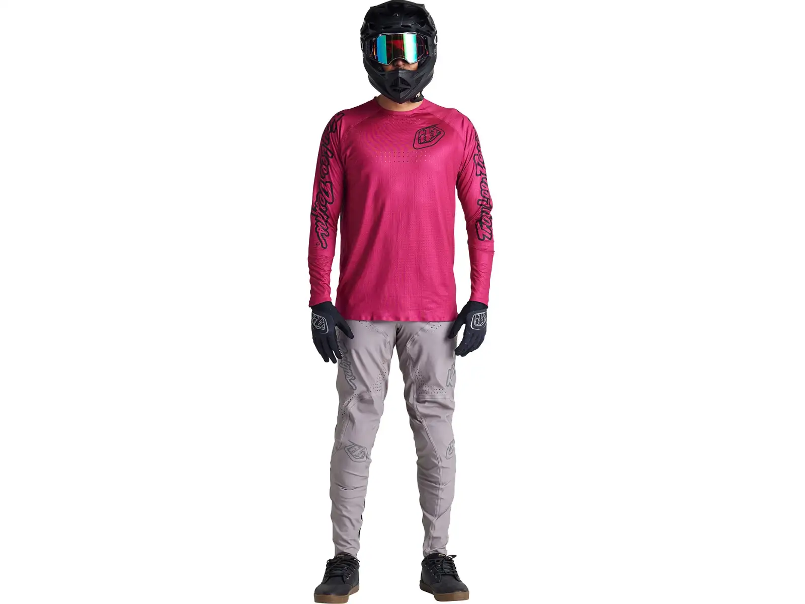 Troy Lee Designs Sprint Ultra Herrentrikot Langarm Mono Berry