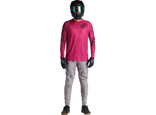 Troy Lee Designs Sprint Ultra Herrentrikot Langarm Mono Berry