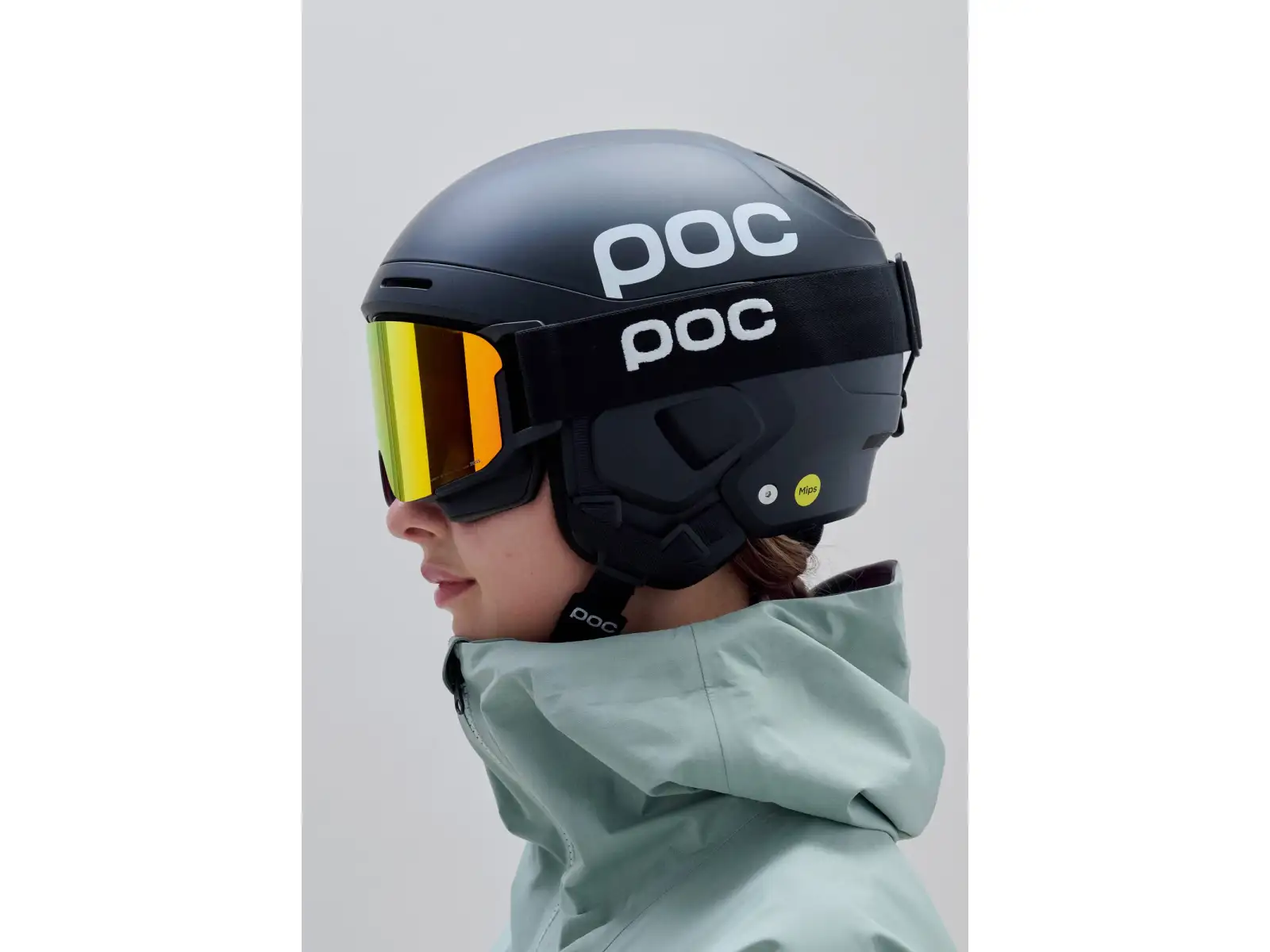 POC Nexal Mid Skibrille Uranium Black/Partly Sunny Orange