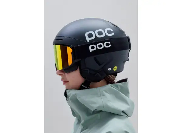 POC Nexal Mid Skibrille Uranium Black/Partly Sunny Orange