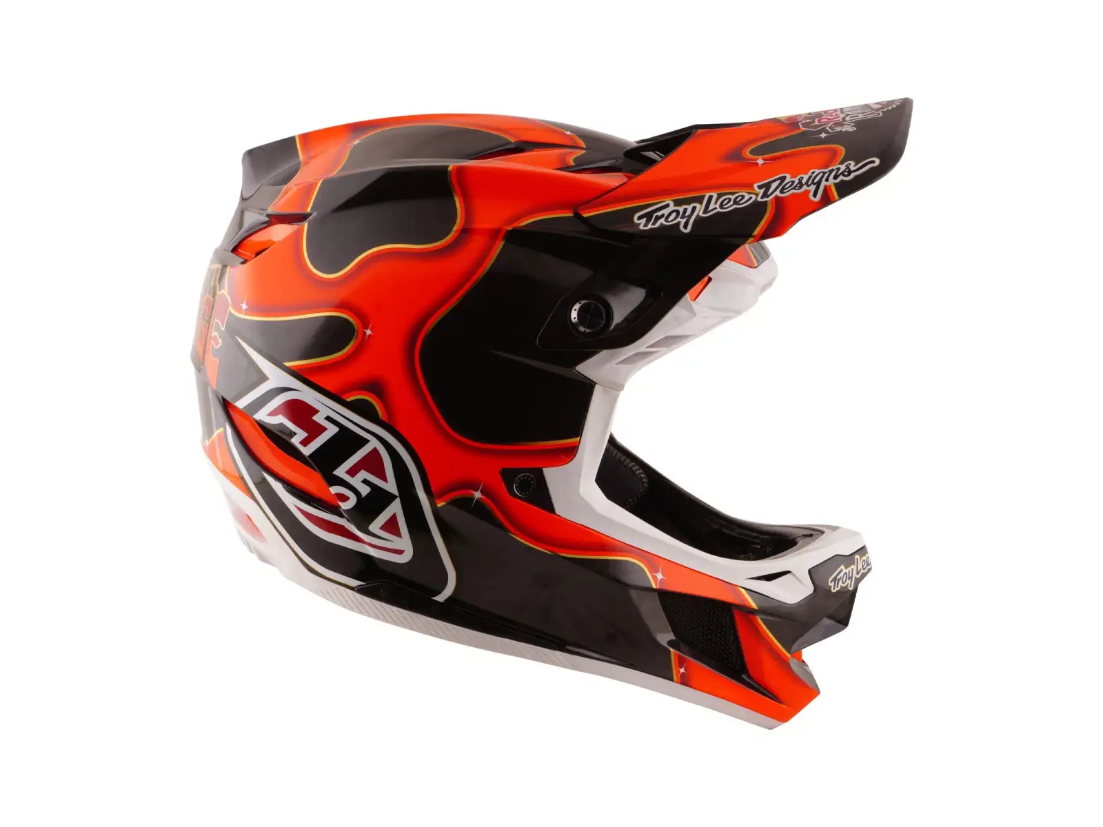 Troy Lee Designs D4 Carbon Red Bull Rampage Helm Dreamland Black