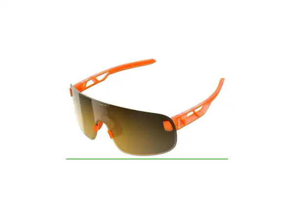 POC Elicit Sonnenbrille Fluorescent Orange Translucent/Clarity Road/Partly Sunny Gold