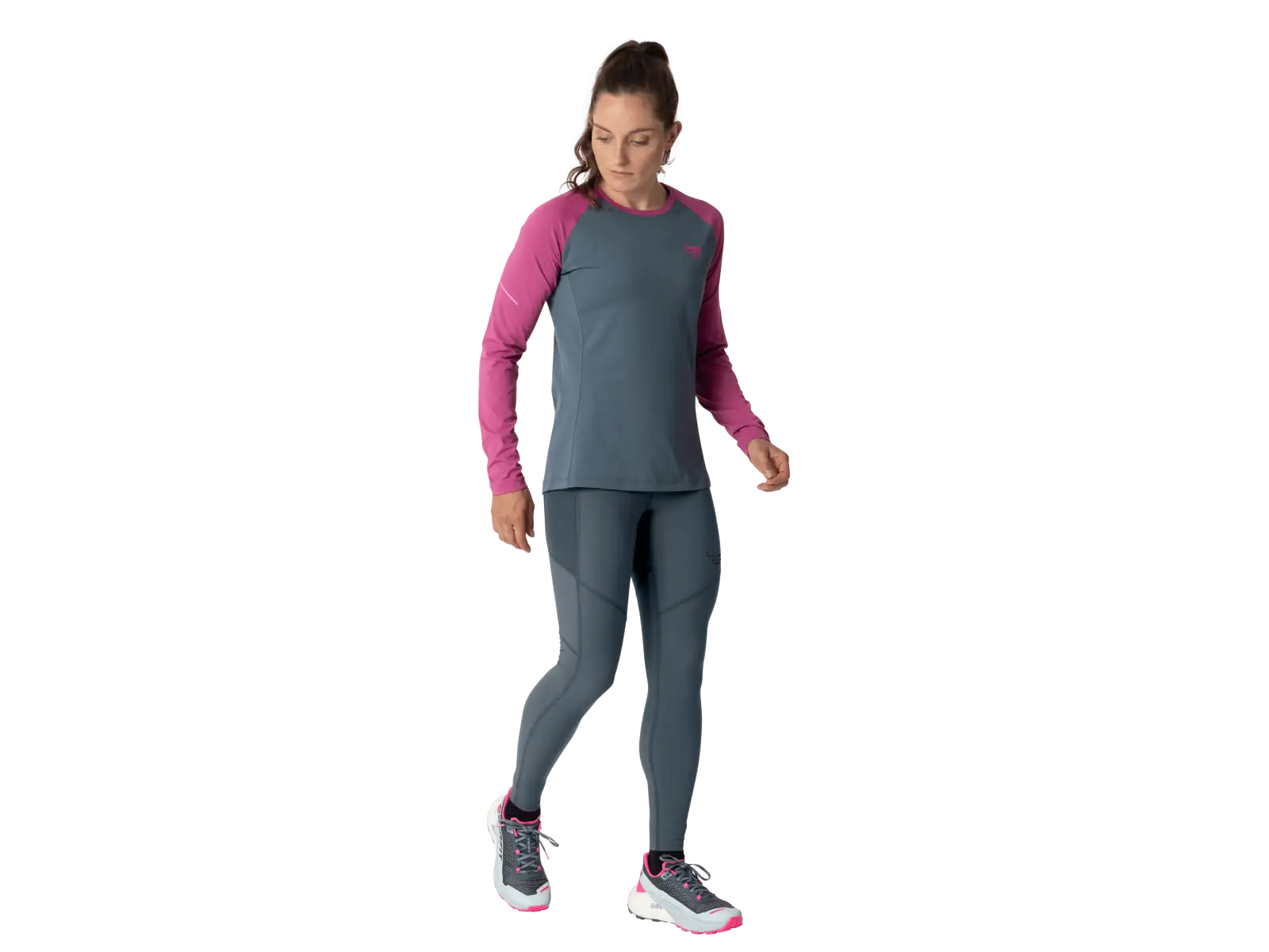 Dynafit Alpine Pro Damen T-Shirt Langarm Magenta