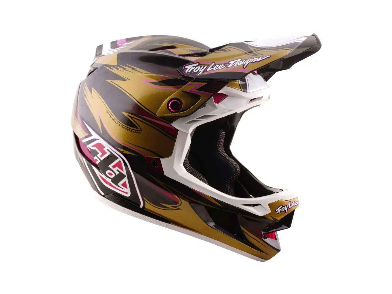 Troy Lee Designs D4 Carbon MIPS Cyclops Helm Gold