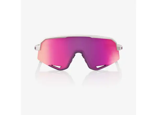 100% Slendale Sonnenbrille – Matte Chalk mit Purple Multilayer Mirror Lens