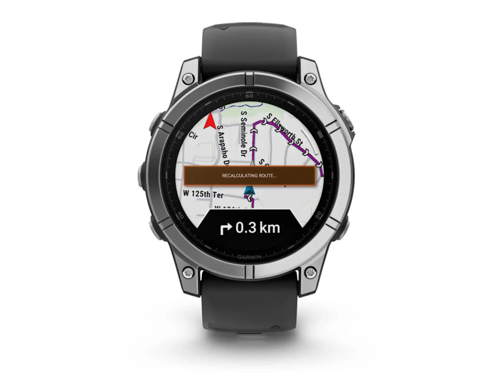 Garmin fenix E - 47 mm AMOLED Smartwatch Slate Grey Steel
