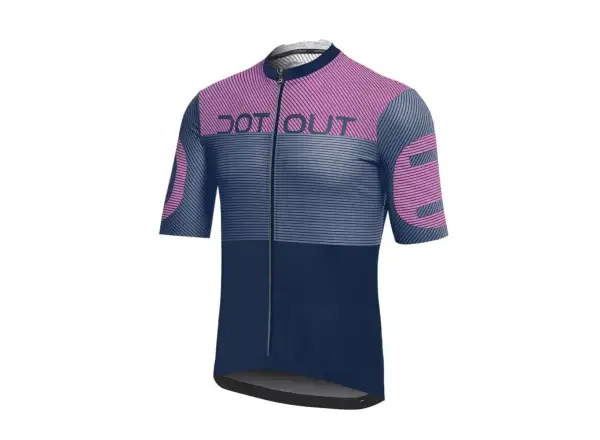 Dotout Hero Herren Kurzarmtrikot blau/rosa