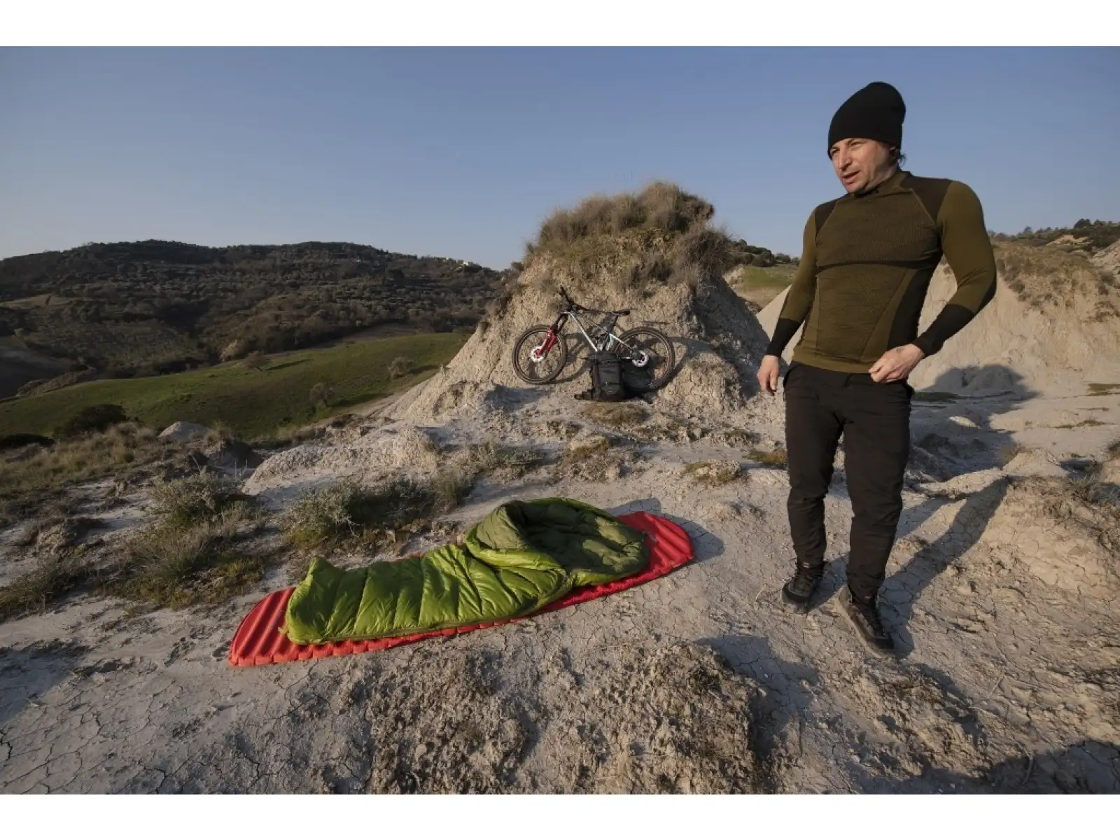 Pinguin Lava 350 Schlafsack 195 cm grün links