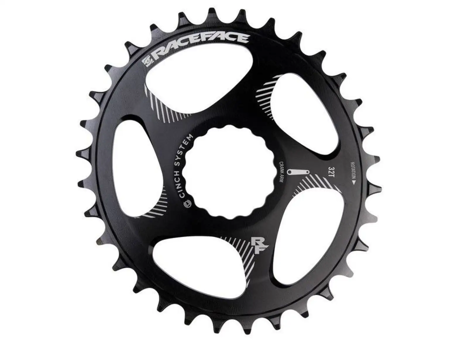 Race Face EINZELN Direktmontage Oval N/W Kettenblatt schwarz 30 Z.