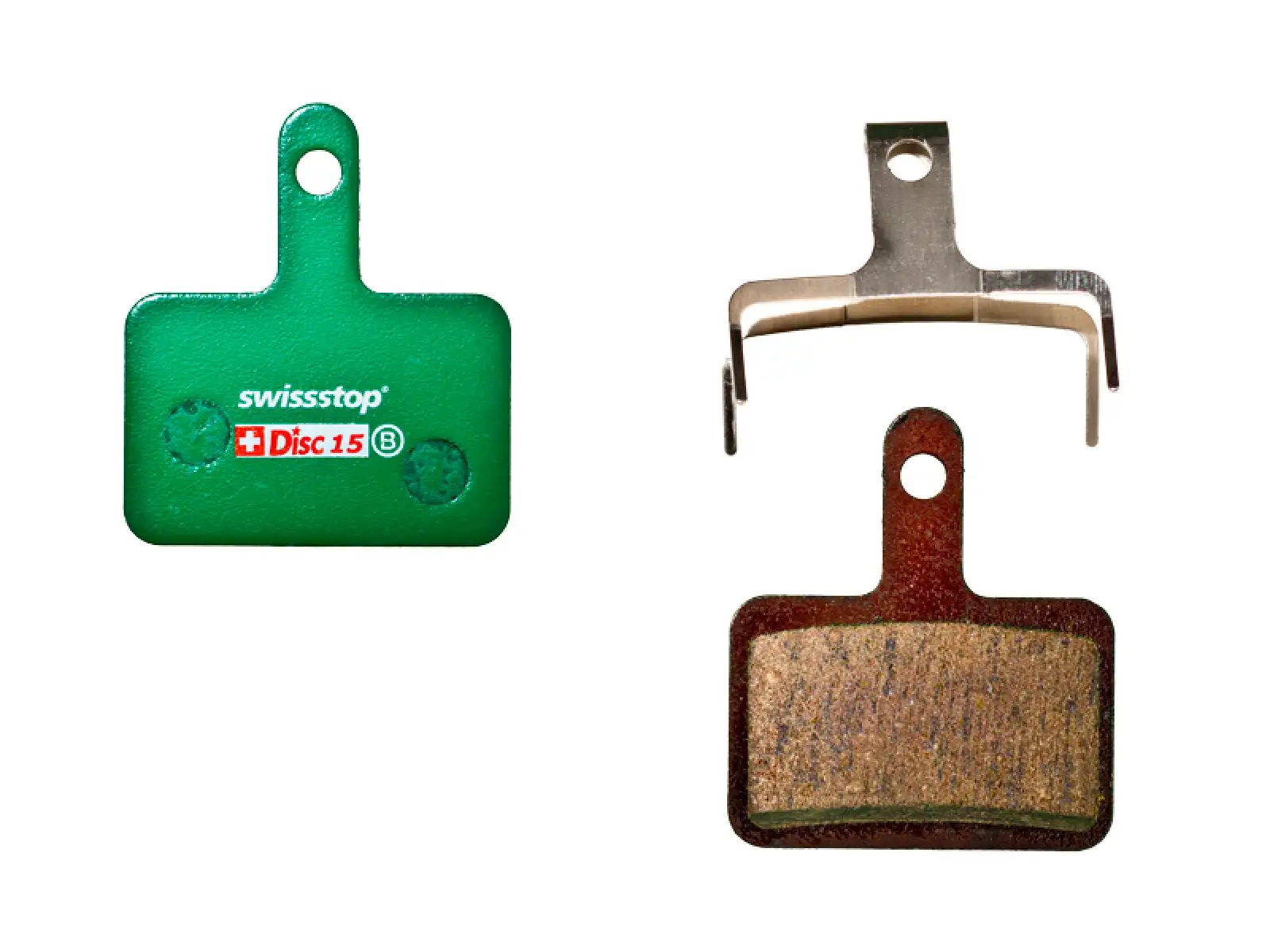 SwissStop Disc15 Bremsbeläge für Shimano M515/M525/Tektro Auriga.