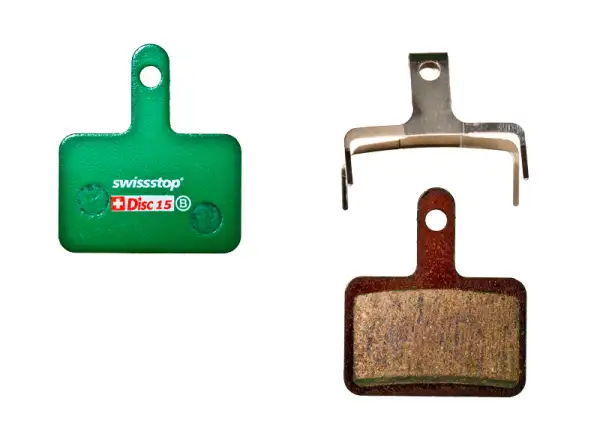 SwissStop Disc15 Bremsbeläge für Shimano M515/M525/Tektro Auriga.