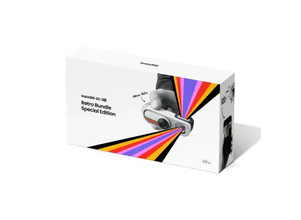 Insta360 GO 3S Kamera Retro Bundle 64 GB Sonderedition weiß