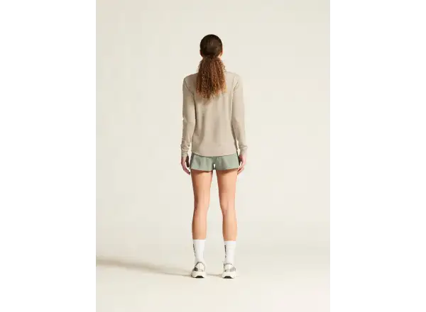 Craf Wool Waffle Damen T-Shirt Langarm beige