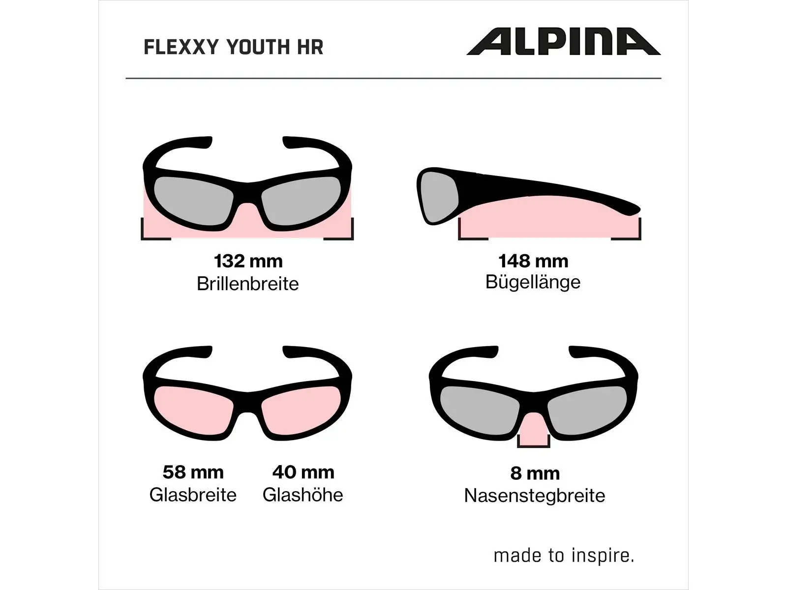 Alpina Flexxy Youth HR Kinderbrille Blue-Red Matt/Blue mirror