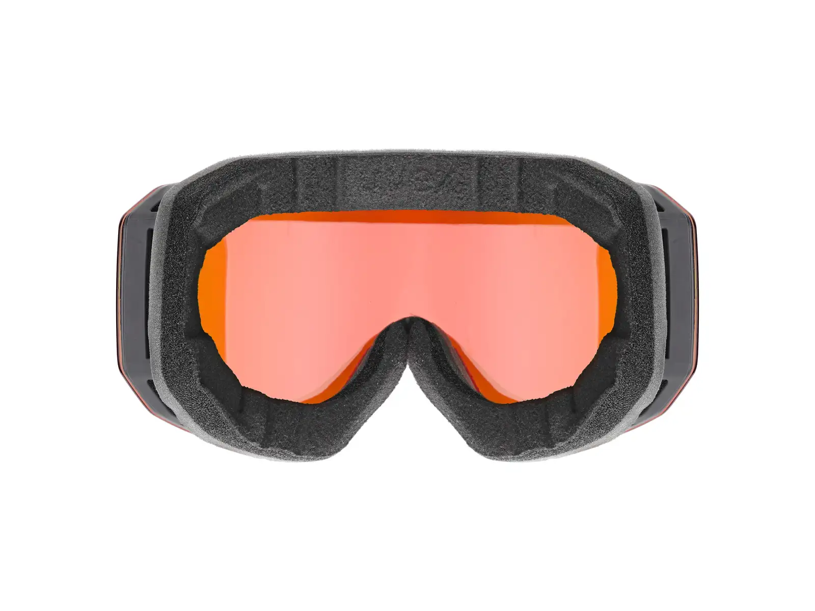 Uvex Evidnt Attract Skibrille black matt/red-orange
