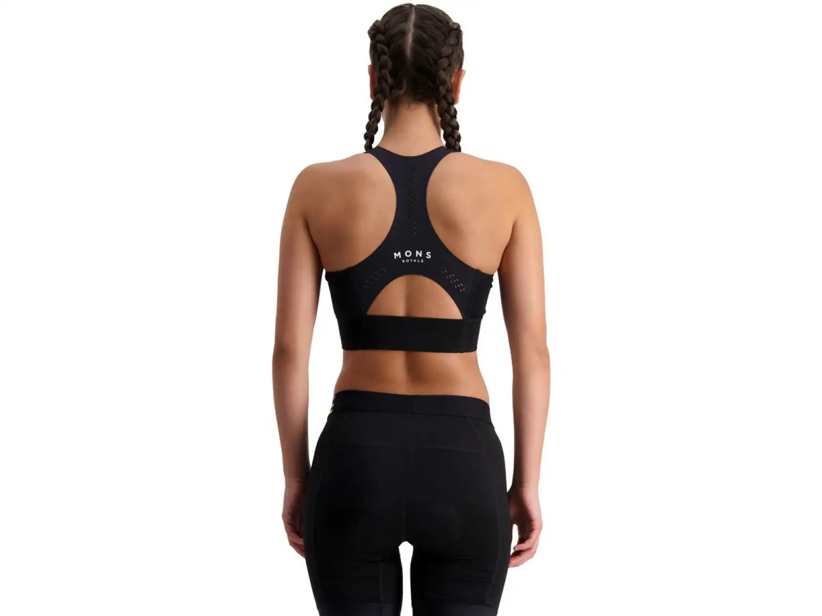 Mons Royale Stratos Merino Shift Sport-BH Schwarz.