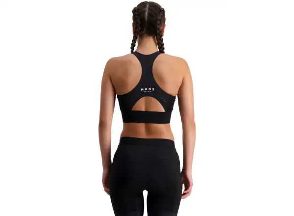 Mons Royale Stratos Merino Shift Sport-BH Schwarz.