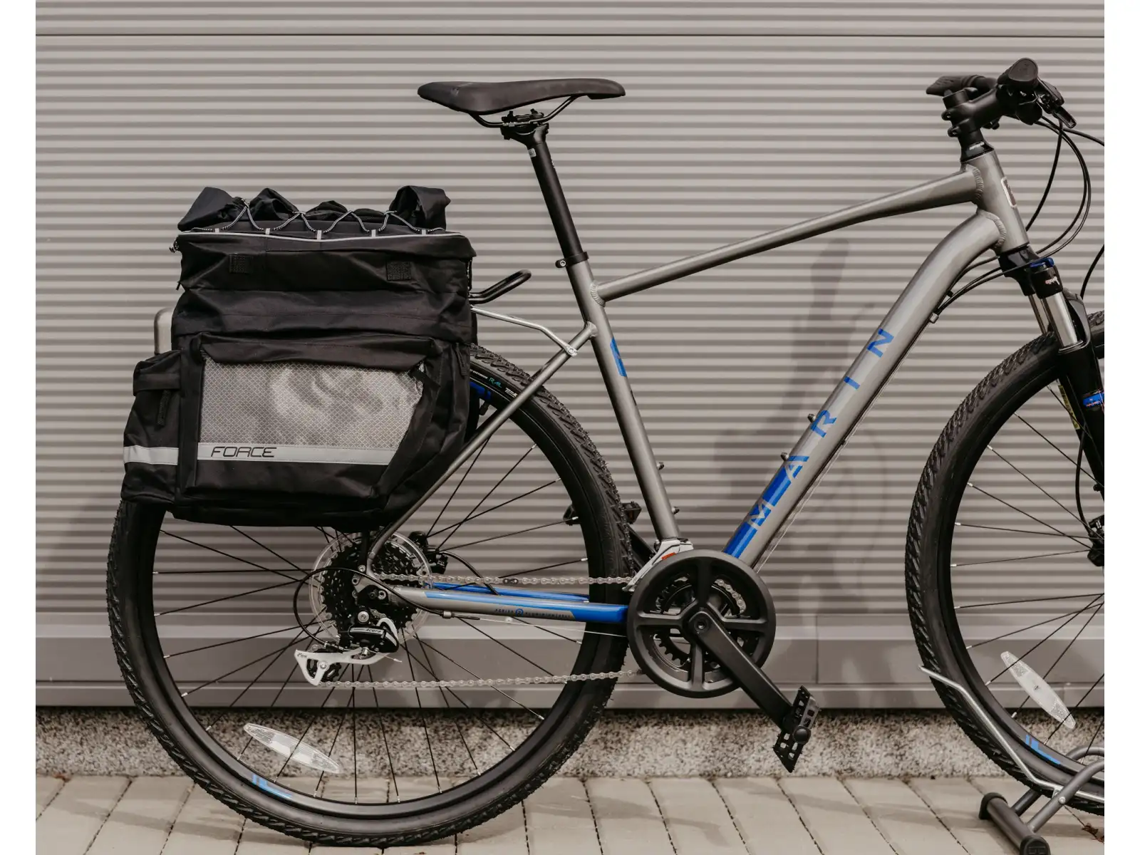 Force Target Dreifachtasche für Gepäckträger 35 l schwarz