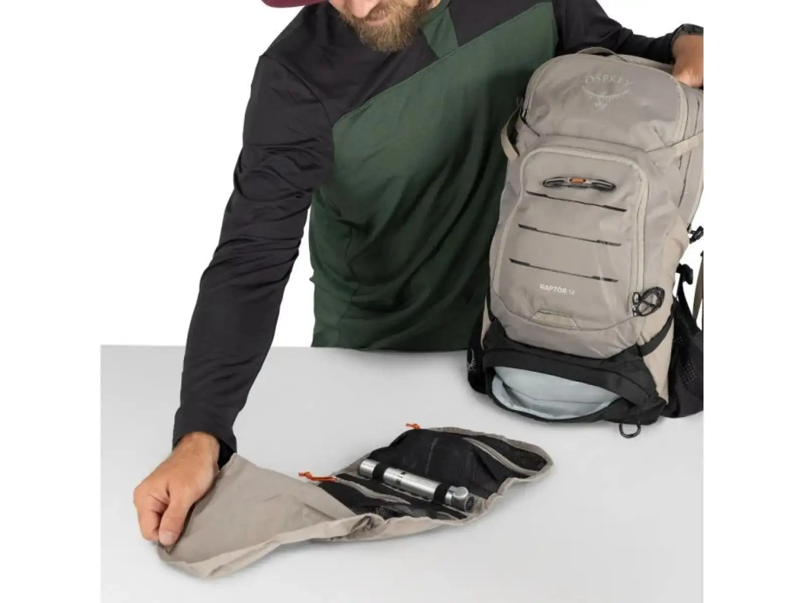 Osprey Raptor 14 Rucksack Pediment Grey