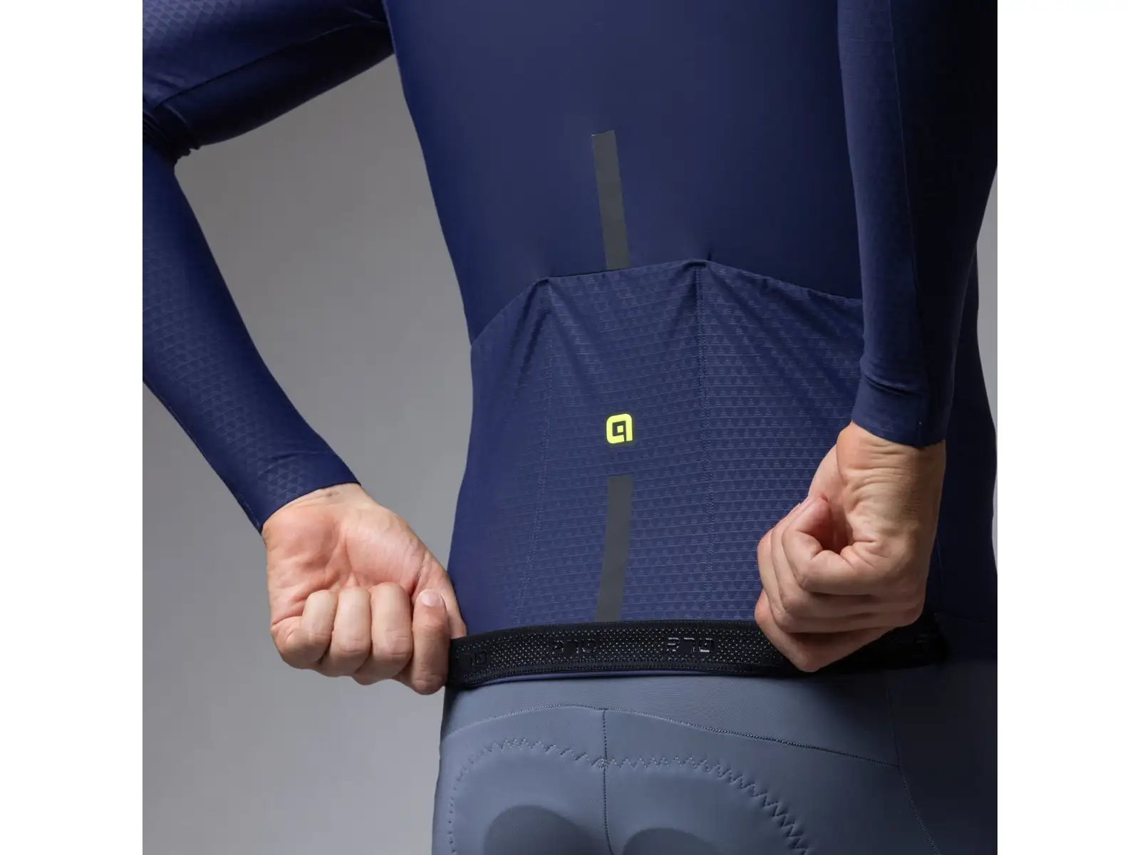 Alé R-EV1 Warm Race Herren gefüttertes Radtrikot Blueish